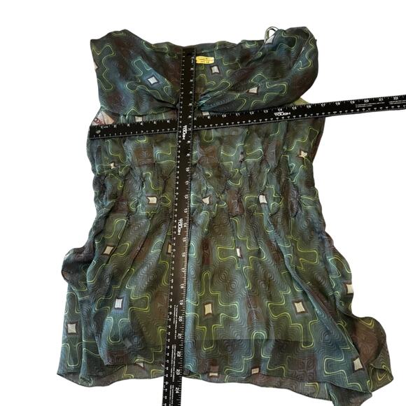 Max Studio Sheer Silk Geometric Blouse w/ Cami | Size M‎ | NWT - Picture 8 of 8